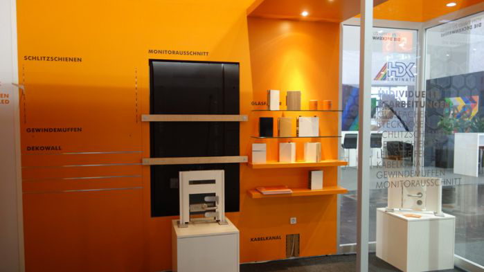 Messe Euroshop 2017 Wandsystem Leichtbauweise Messewand ©GILNHAMMER