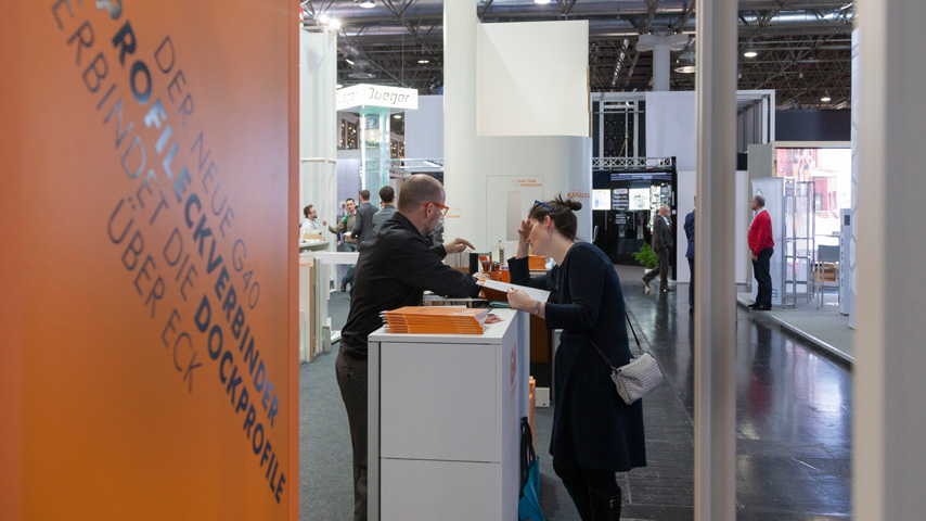 Messe Euroshop 2017 Wandsystem Leichtbauweise Messewand ©GILNHAMMER