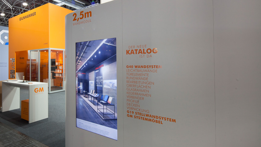 Messe Euroshop 2017 Wandsystem Leichtbauweise Messewand ©GILNHAMMER