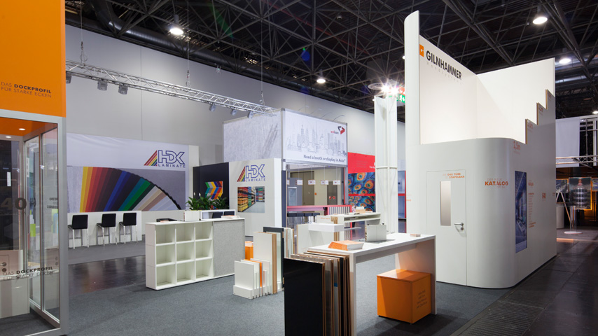 Messe Euroshop 2017 Wandsystem Leichtbauweise Messewand ©GILNHAMMER