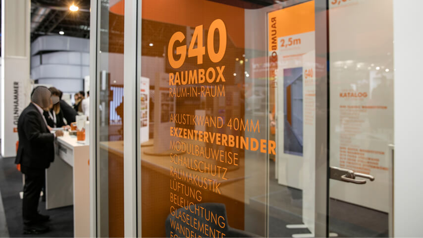 Die G40 Raumbox, unser Raum-in-Raum System ©GILNHAMMER